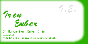 iren ember business card