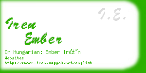 iren ember business card